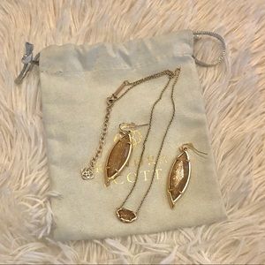 Kendra Scott Mikka Necklace and Maxwell Earrings